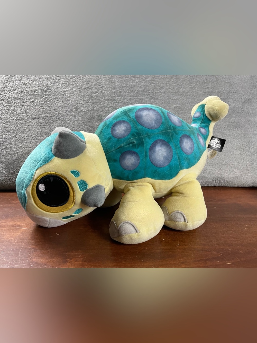 Mattel Jurassic World Camp Cretaceous Plush Dinosaur Bumpy Ankylosaurus W/sound